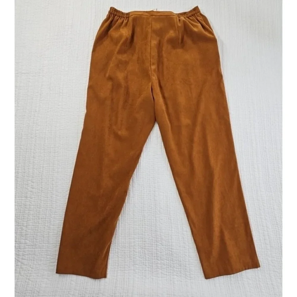 Capistrano‎ Essentials Women's Plus Size 16W High Rise Tan Pants Pockets EUC LN